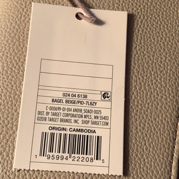 Women's Beige Zip Wallet - A New Day - Picture 3 of 3